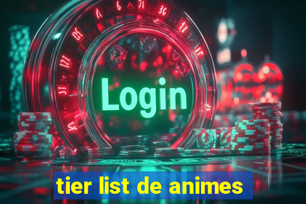 tier list de animes